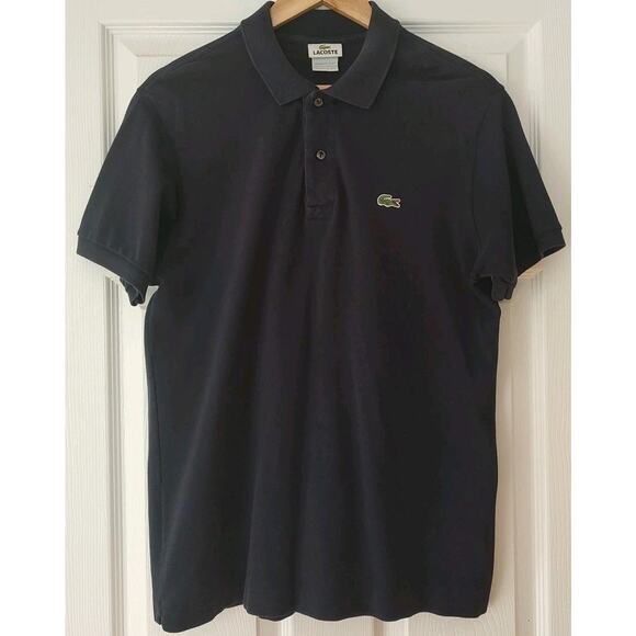 Men's Lacoste Navy Blue Polo - FR 5 Large - Picture 2 of 5